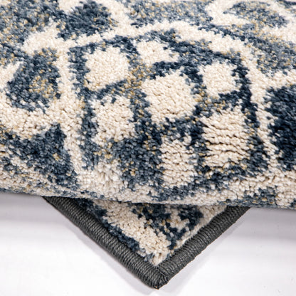 My Texas House Delilah 5'3" X 7'6" Blue Geometric Area Rug