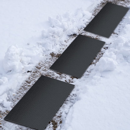 MOPHOTO Heated Snow Melting Mats, Electric Snow Melting Mats, Heated Outdoor Mats for Winter Walkways and Decks, No-Slip Snow and Ice Melt Heated Sidewalk Mat, Connectable w/Power Cord (20" x 60")
