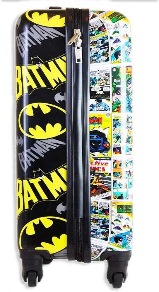 Batman Luggage 20 Inches Hard-Sided Tween Spinner Carry-On Travel Trolley Rolling Suitcase for Kids