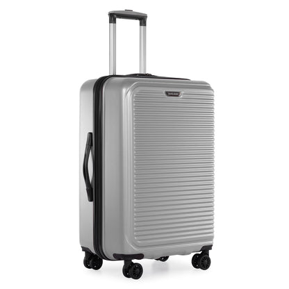 Travel Select Savannah Hardside Spinner Luggage Set, Silver, 3-Piece (20/24/28)