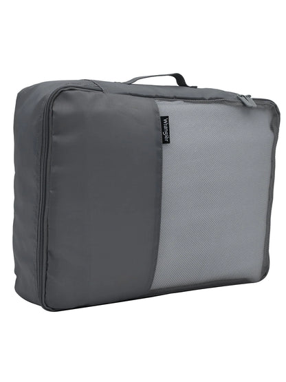 Wrangler 4 pc. ABS Spinner Luggage Set with 20" & 25" Suitcases and Packing Cubes, Sharkskin