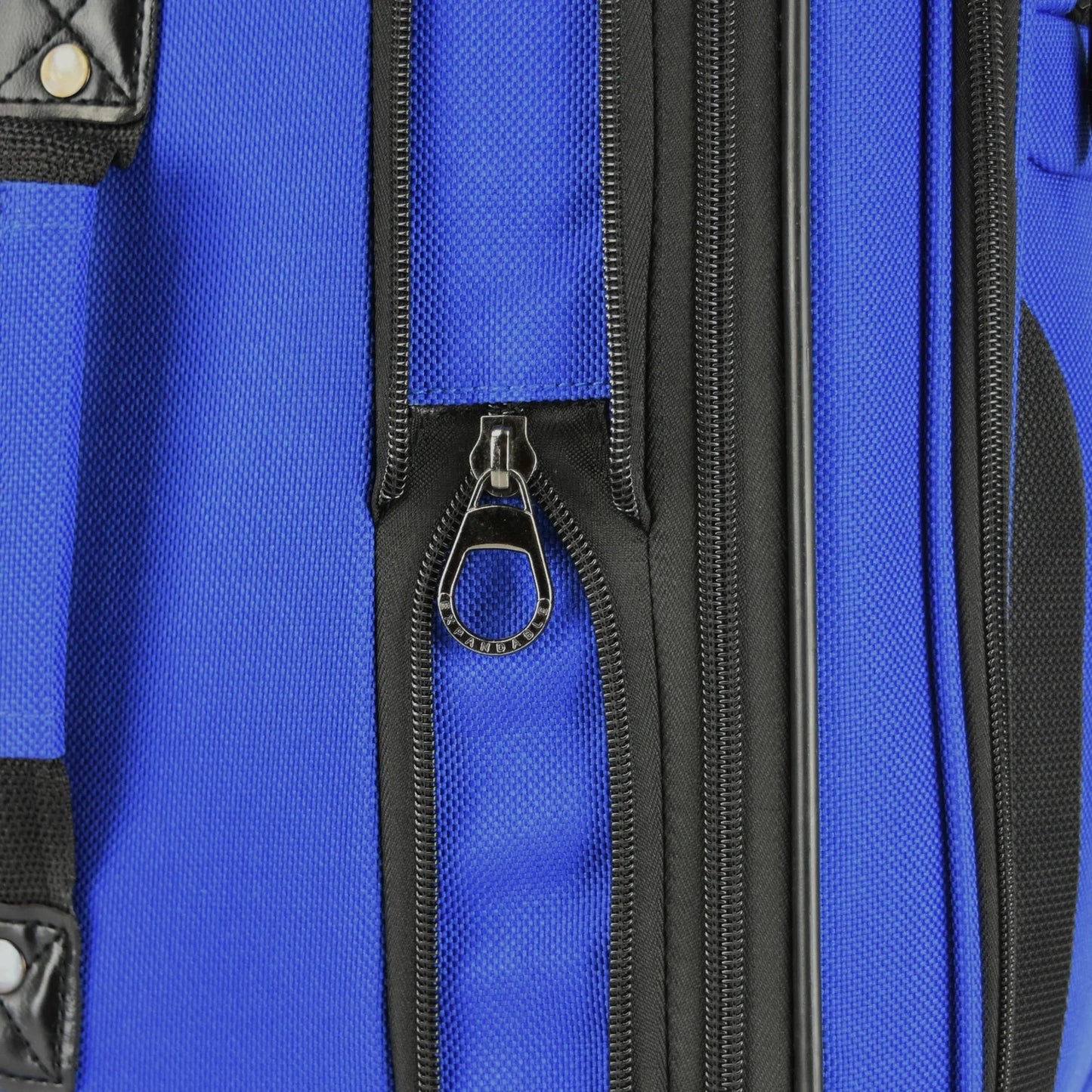 U.S. Traveler Charleville Fabric Expandable Spinner Luggage, Mazarine Blue, 29" Checked Large
