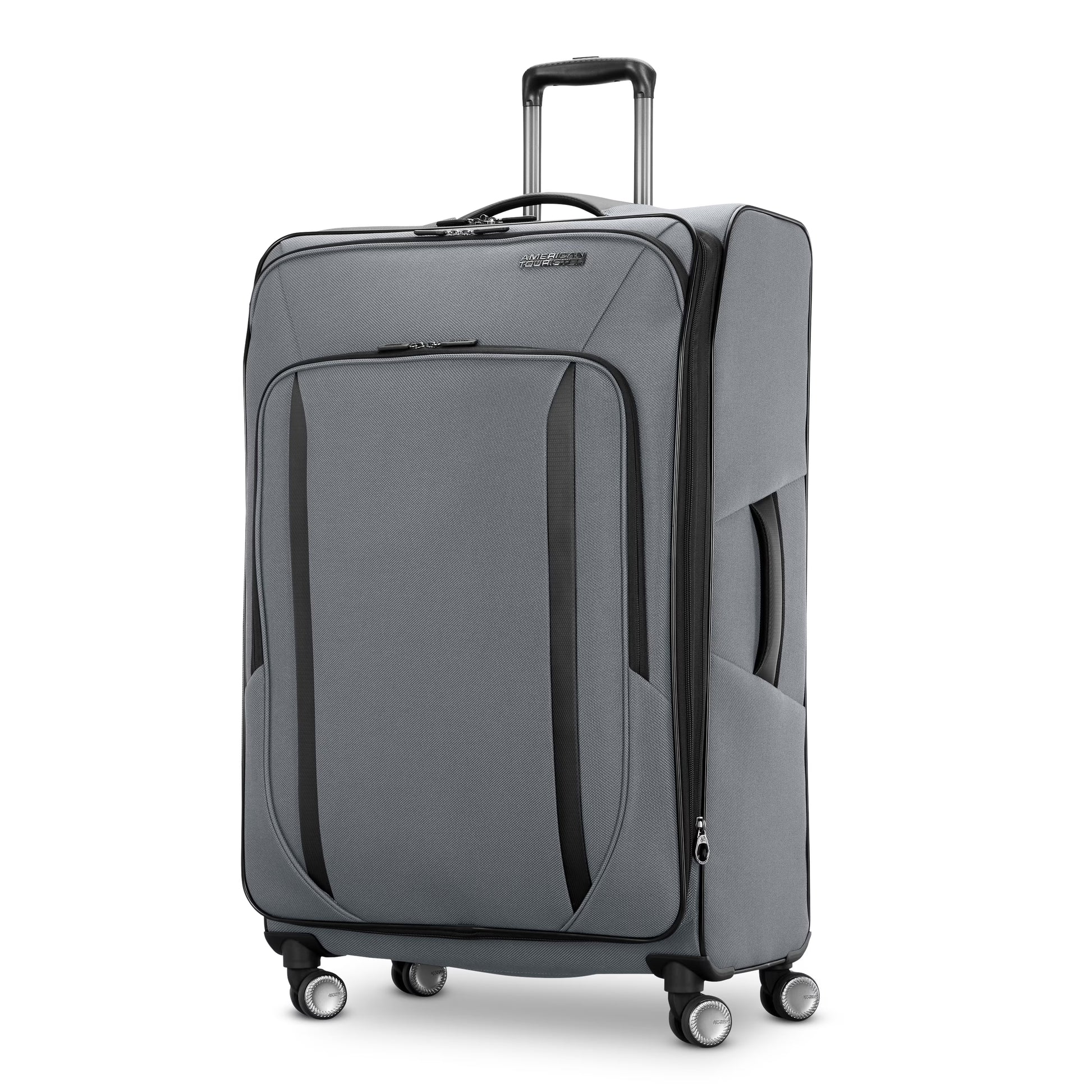 American Tourister Dash XLT Softside Carry On Luggage with Spinner Wheels Single Piece - Black