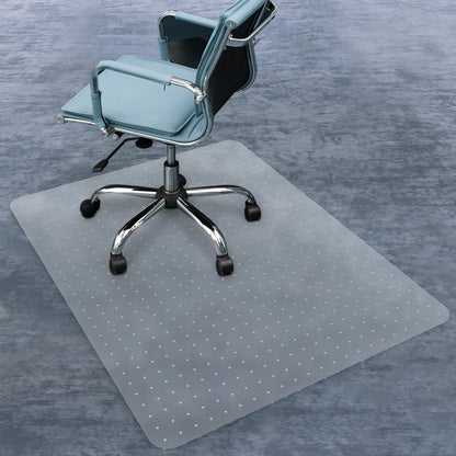 HOMWOO Office Chair Mat for Carpet Floor, Computer Desk Chair Mat for Low/Medium Pile Carpet, 36" x 48" Heavy Duty Polycarbonate Clear Floor Mat with Lip, for Home Office