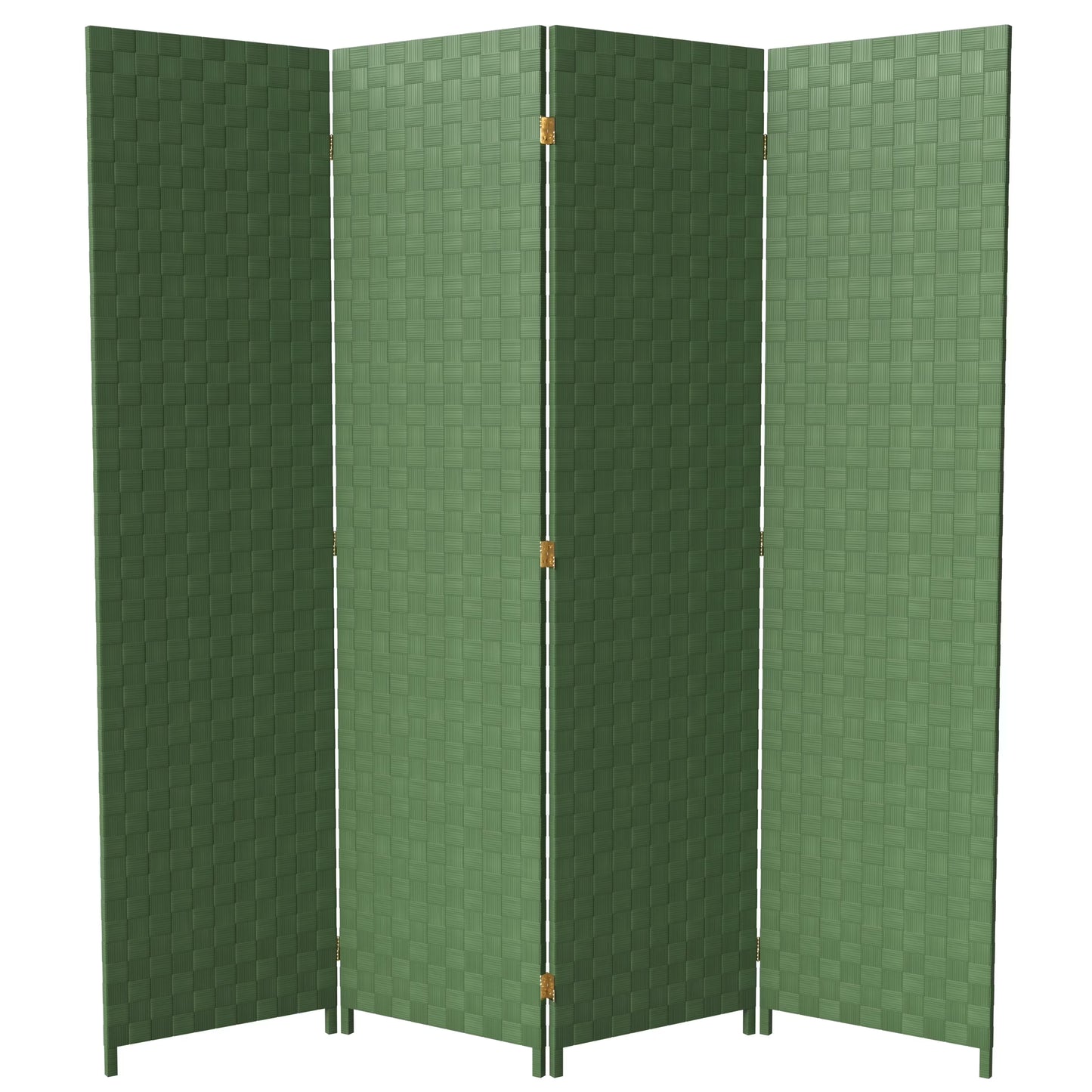 Red Lantern 6 ft. Tall Woven Fiber Outdoor All Weather Room Divider - 3 Panel - Dark Brown
