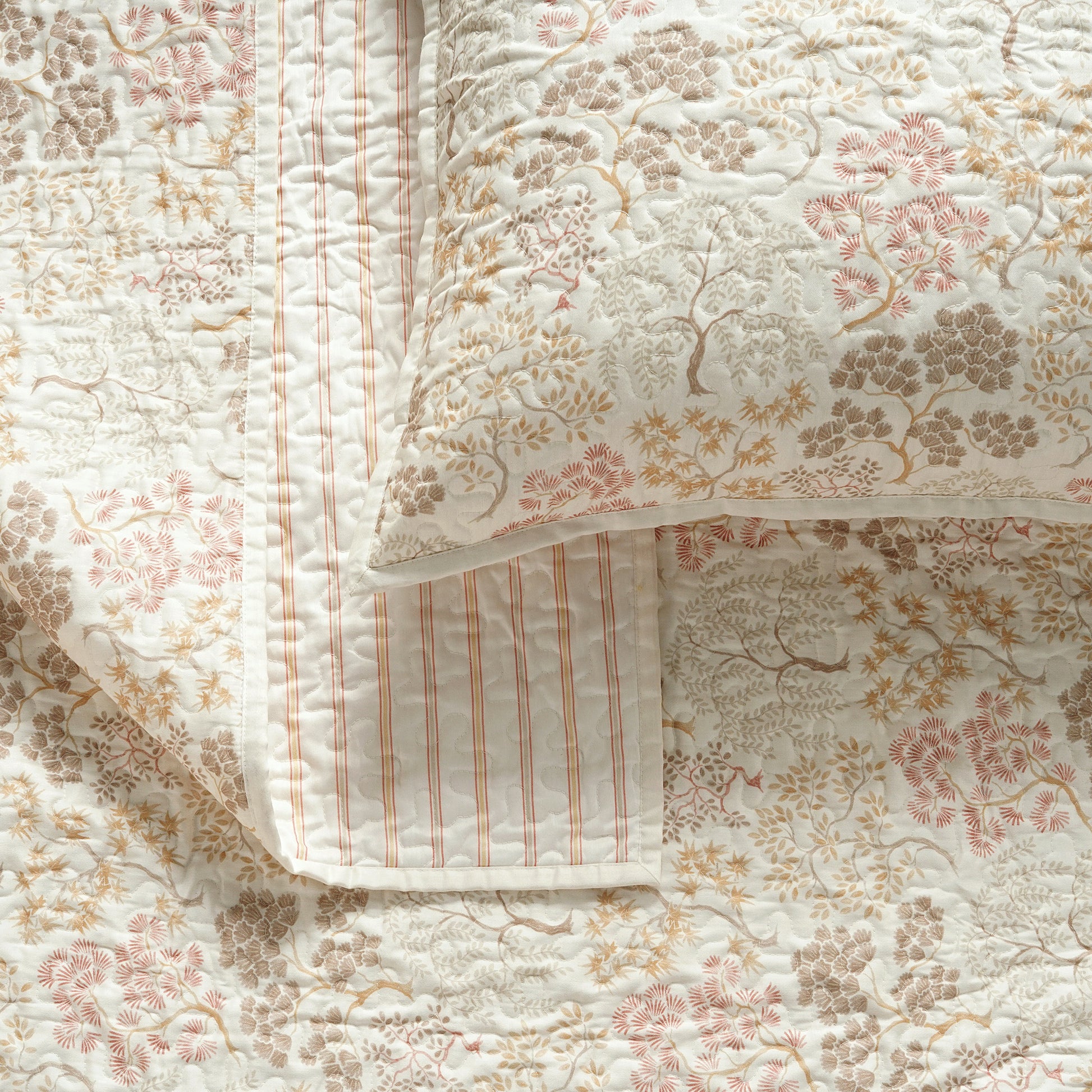 The Linen Closet Orchard Trees 3-piece Quilt Set