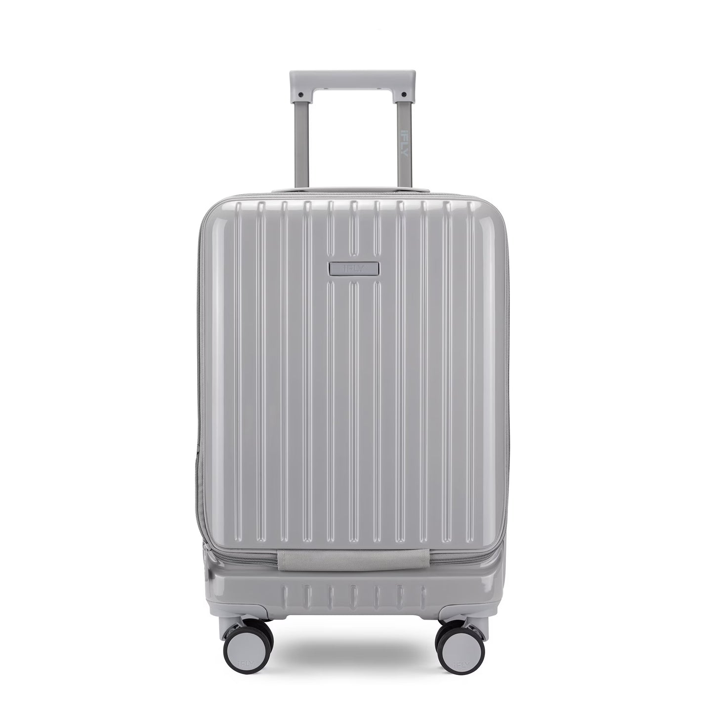 iFLY Odyssey 20" Hardside Carry-on Luggage with Front Opening Pocket, Navy