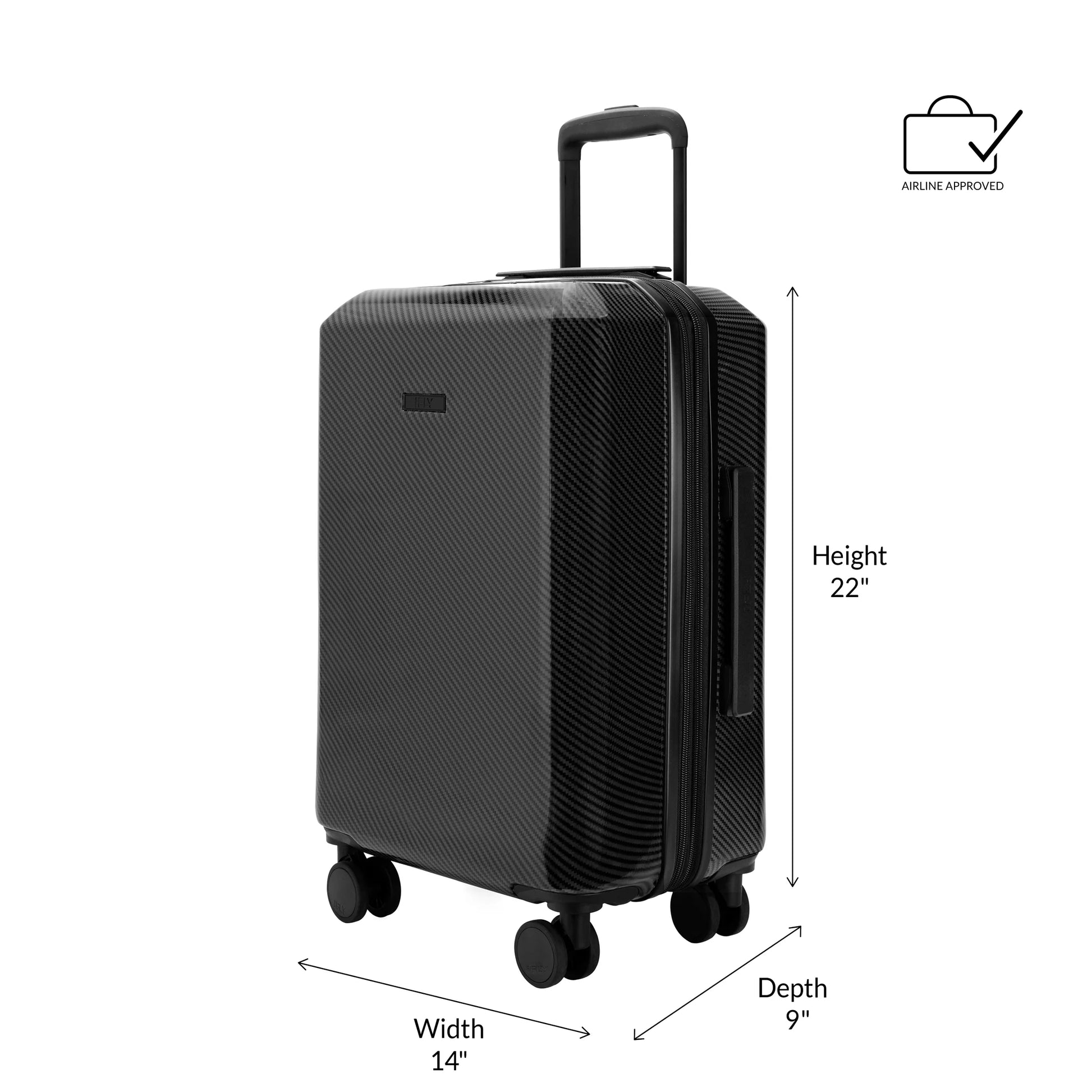 iFLY Carbon Elite 28" Hardside Checked Luggage, Teal