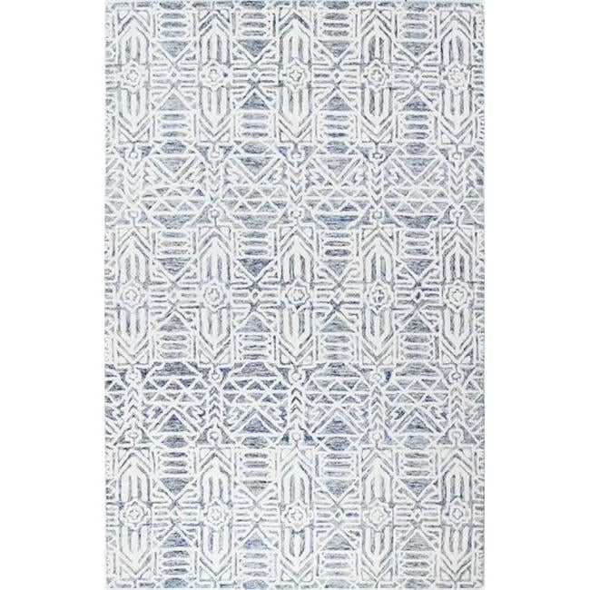 Bashian Verona Noland 3'6" x 5'6" Area Rug in Ivory and Blue