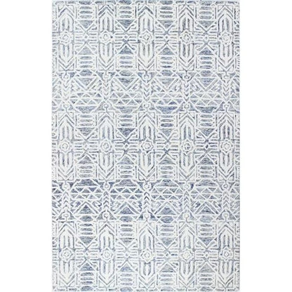 Bashian Verona Noland 3'6" x 5'6" Area Rug in Ivory and Blue