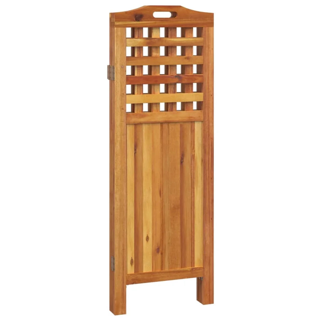 vidaXL 3 Panel Room Divider Privacy Room Divider Screen Solid Wood Acacia