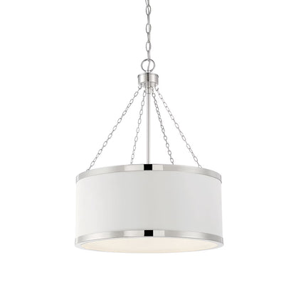 Black with Warm Brass Accents Six Light Pendant from the Delphi Collection