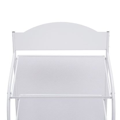4-Layer Floor-Standing Magazine Display Rack Newspaper Book Storage Rack White 4 Tiers Floor-Standing Magazine Rack Information Storage