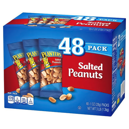 Planters, Salted Peanuts, 1 oz, 48-count