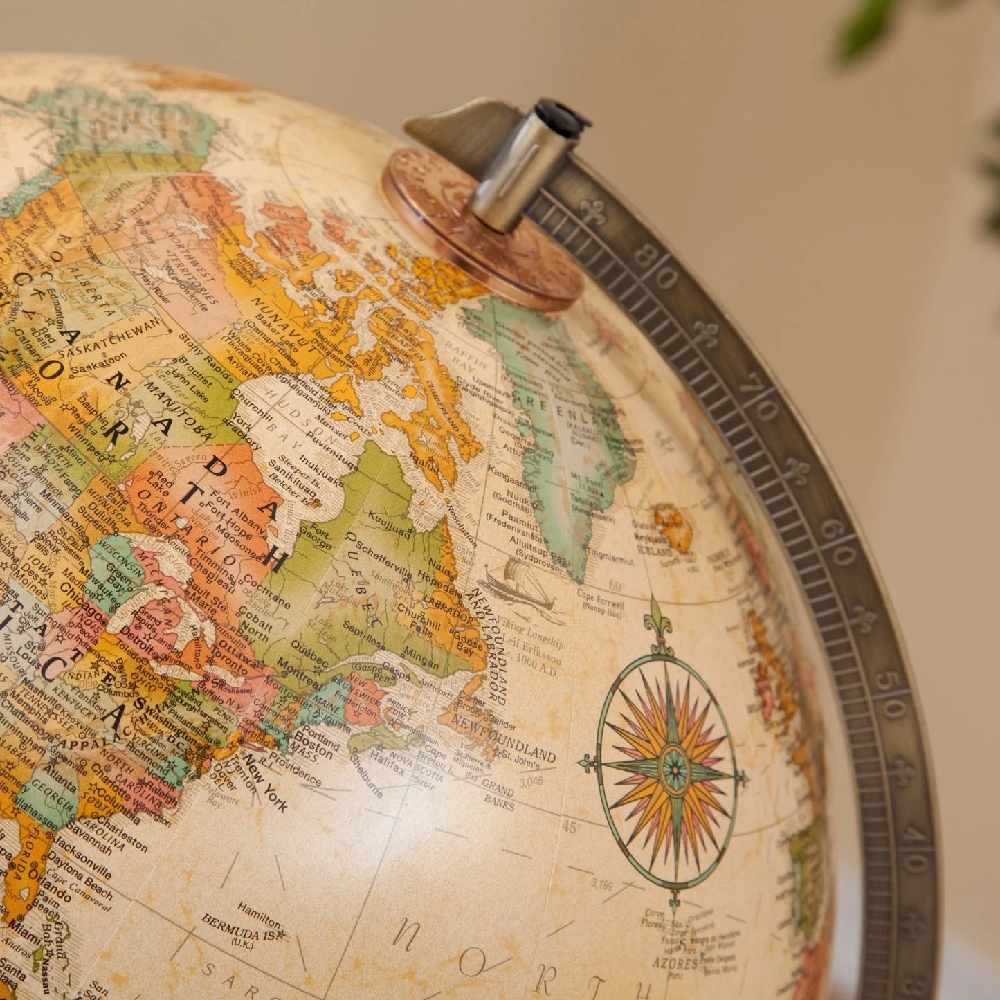 Replogle Sierra Desktop Globe, Antique 12"