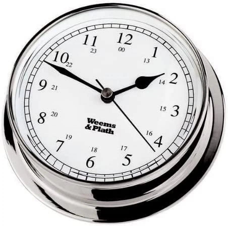 Weems & Plath Endurance Collection 085 Quartz Clock (Chrome)