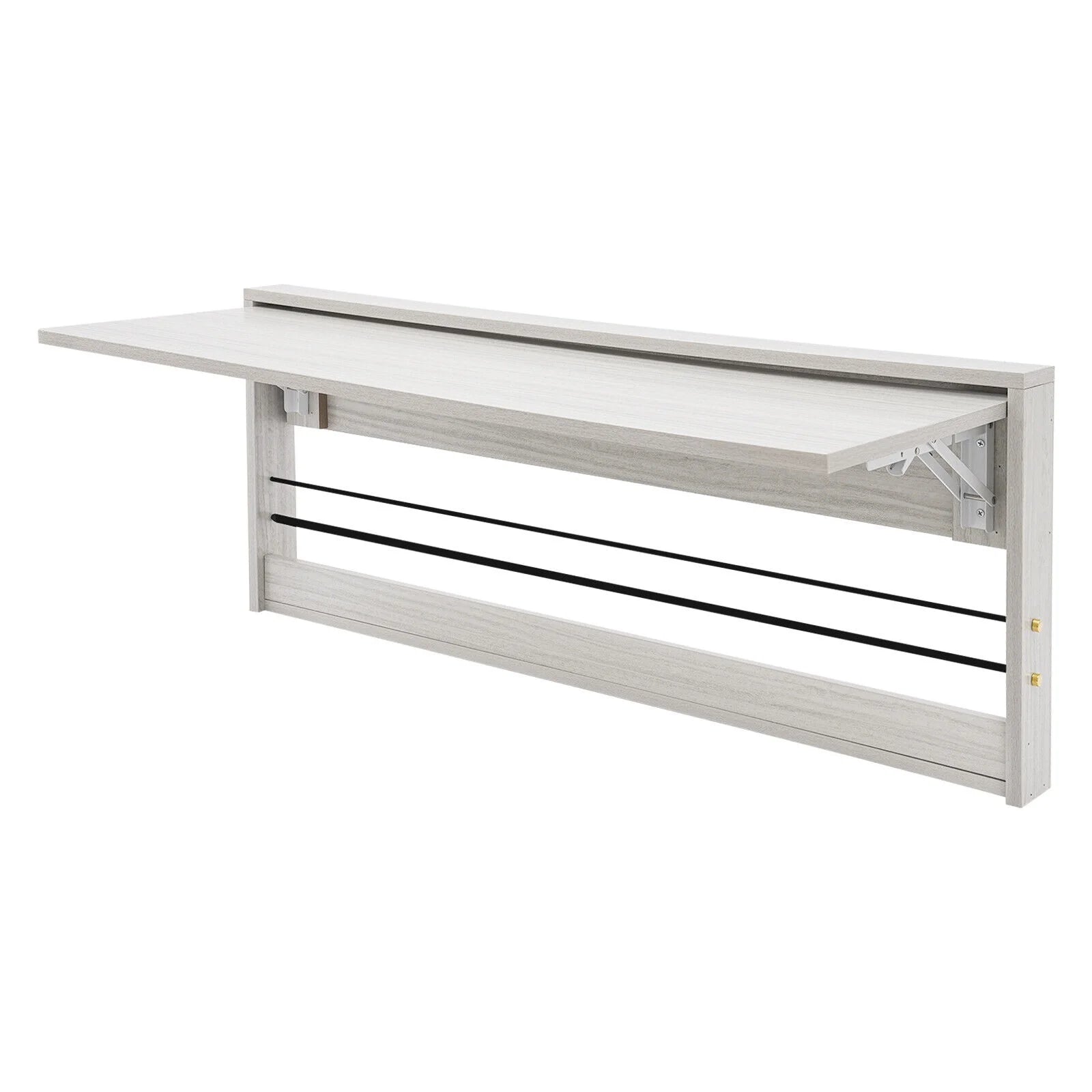 Wall-Mounted Folding Tables, Rectangular Wall-Mounted Folding Tables, Floating Tables for Study, Home Office Workstations, Bedroom, Kitchen Dining Function Hanging Tables