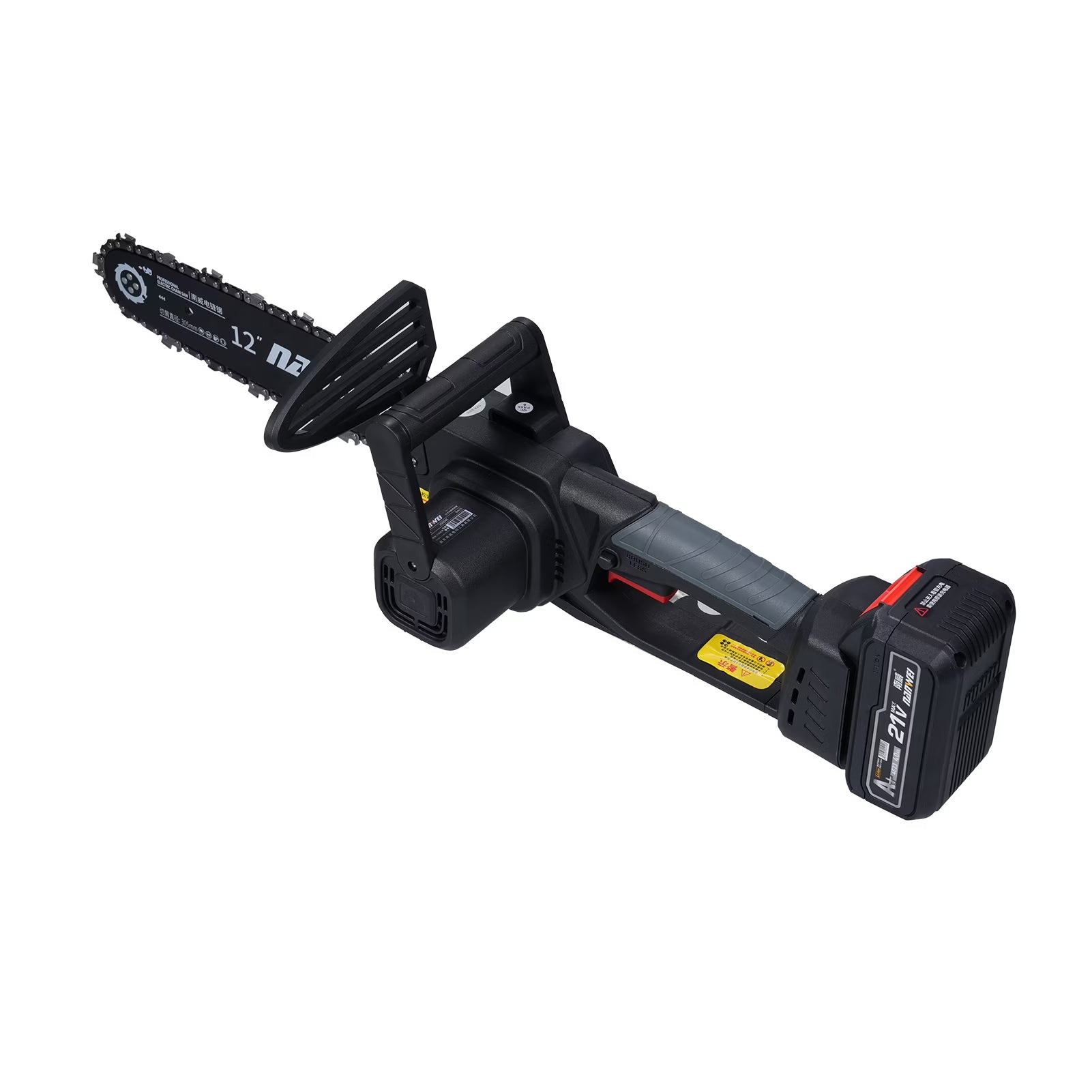 Operated 12inch Cordless Chainsaw Electric Chainsaw 21V 4000mah Battery Safety Lock Battery Operated Saw With Brushless Motor For Cutting Trees Garden Pruning