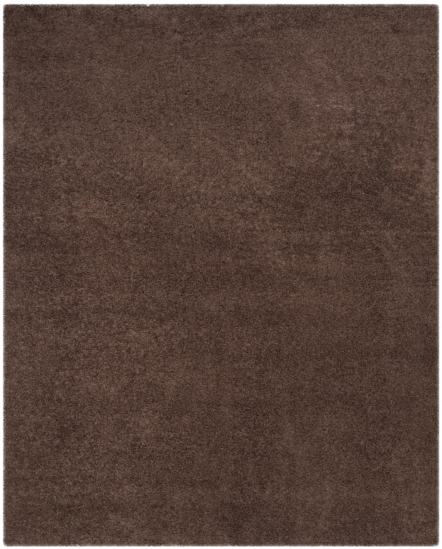 SAFAVIEH Laguna Neven Plush Solid Shag Area Rug, Brown, 8'6" x 12'