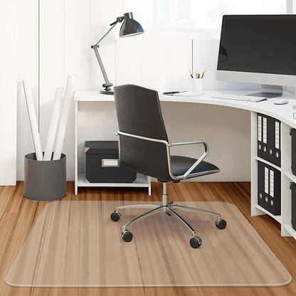 Costway 47'' x 47'' PVC Chair Floor Mat Home Office Protector for Home Office