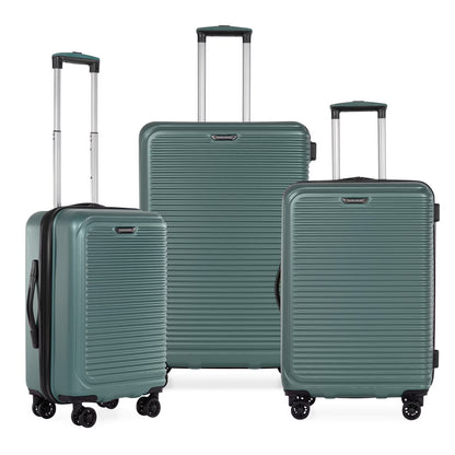 Travel Select Savannah Hardside Spinner Luggage Set, Silver, 3-Piece (20/24/28)