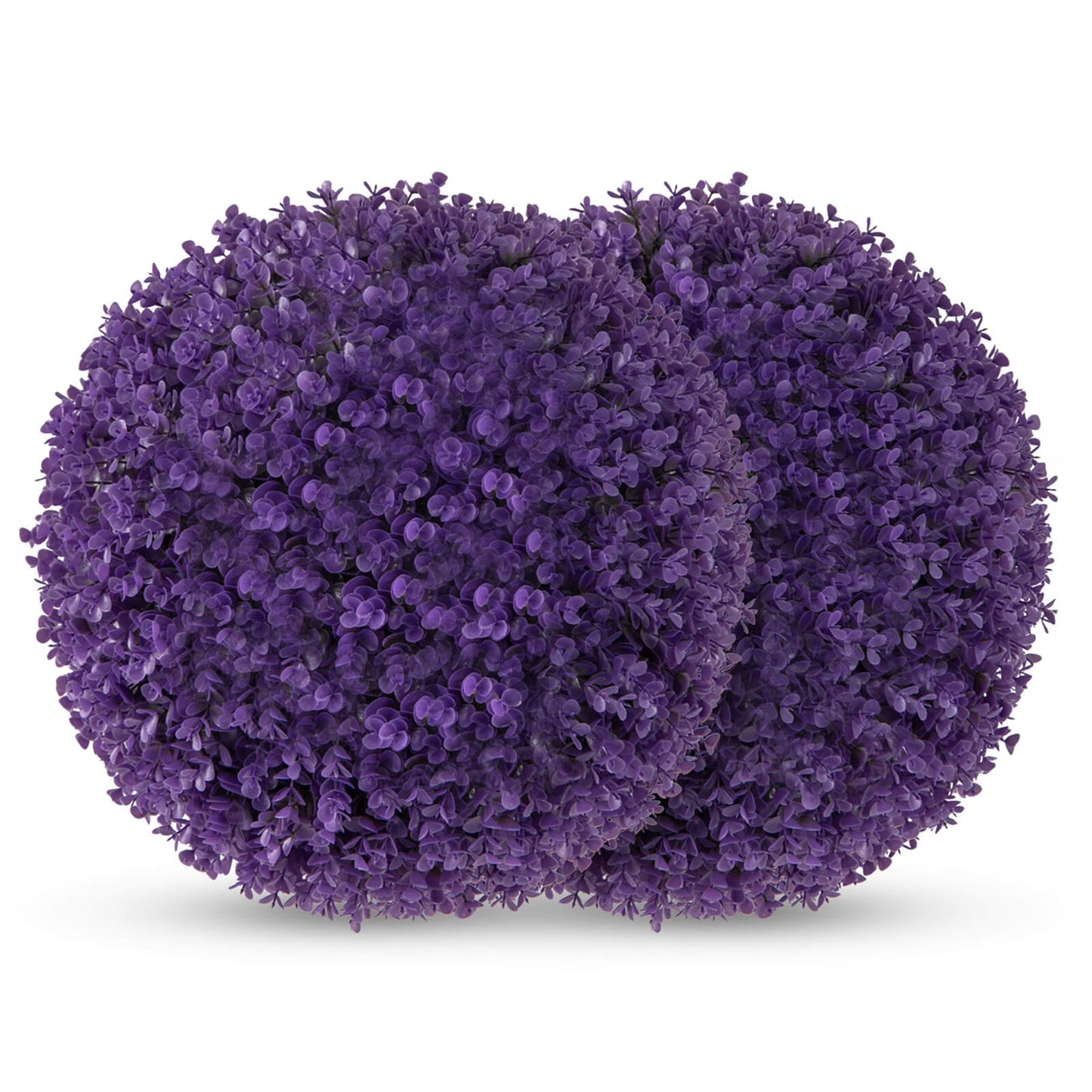 Costway 2 PCS Artificial Plant Topiary Balls with7 Layers Leaves UV Protected for Garden