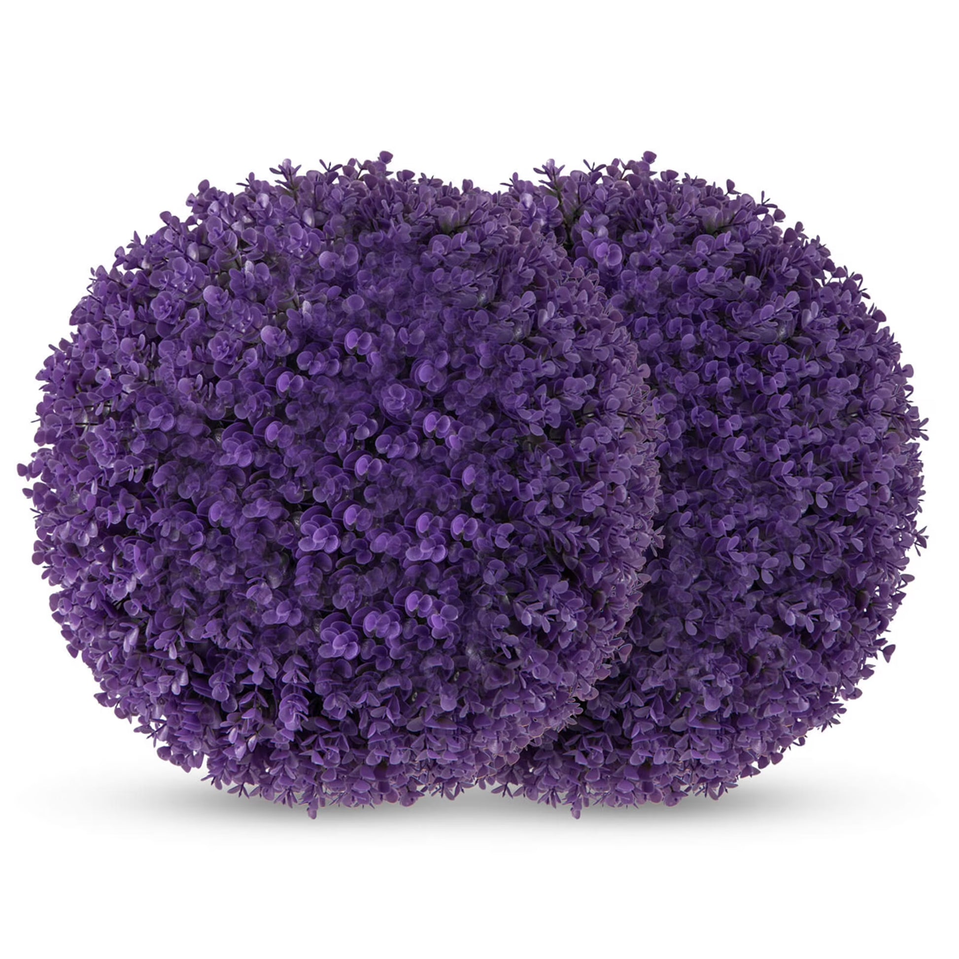 Costway 2 PCS Artificial Plant Topiary Balls with7 Layers Leaves UV Protected for Garden