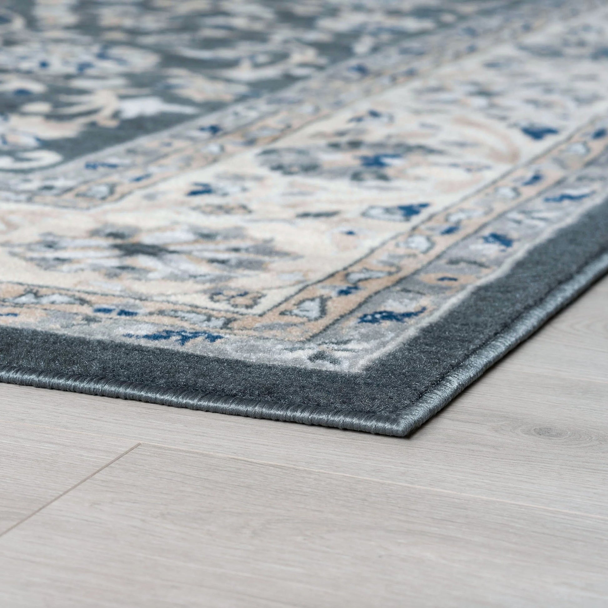Madison Traditional 8' x 10' Gray Polypropylene Indoor Area Rug