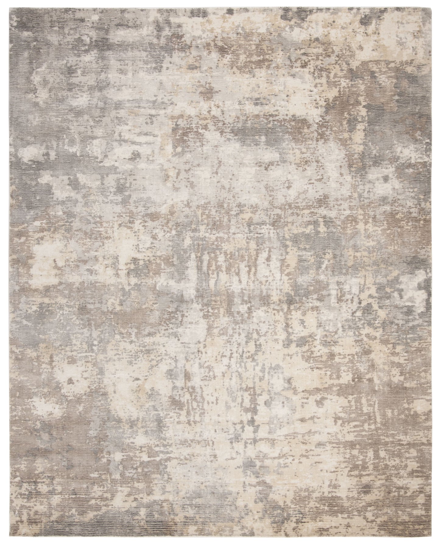 SAFAVIEH Mirage Amery Vintage Abstract Area Rug, Rust/Silver, 9' x 12'