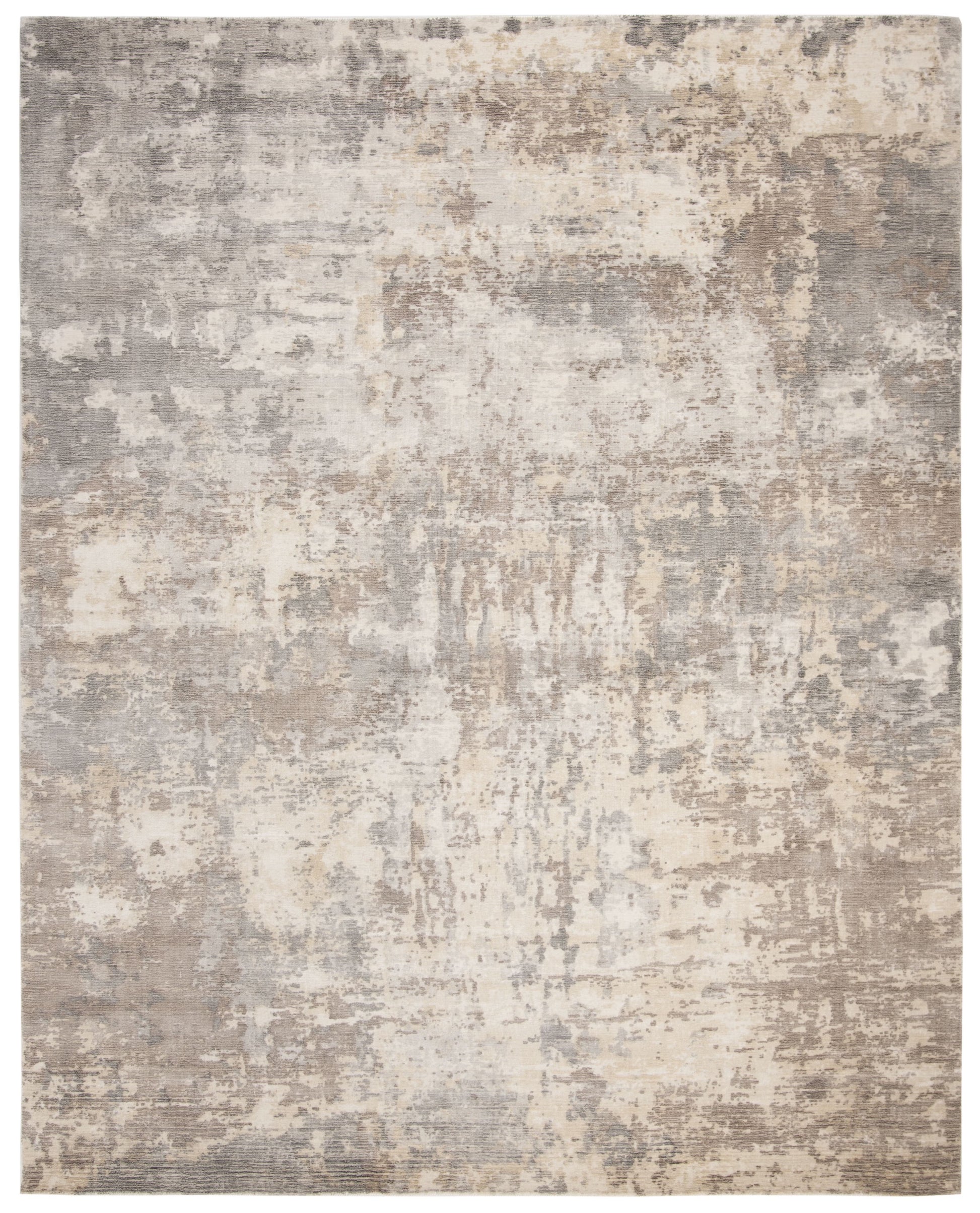 SAFAVIEH Mirage Amery Vintage Abstract Area Rug, Rust/Silver, 9' x 12'