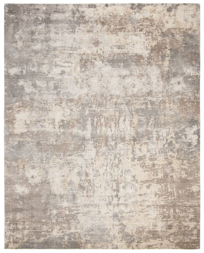 SAFAVIEH Mirage Amery Vintage Abstract Area Rug, Rust/Silver, 9' x 12'