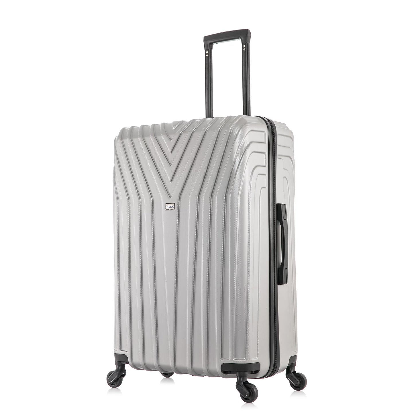 InUSA Vasty 28" Hardside Lightweight Luggage with Spinner Wheels, Handle, and Trolley, Gray