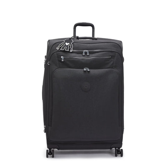 Kipling New Youri Spin Large 4 Wheeled Rolling Luggage Black Noir