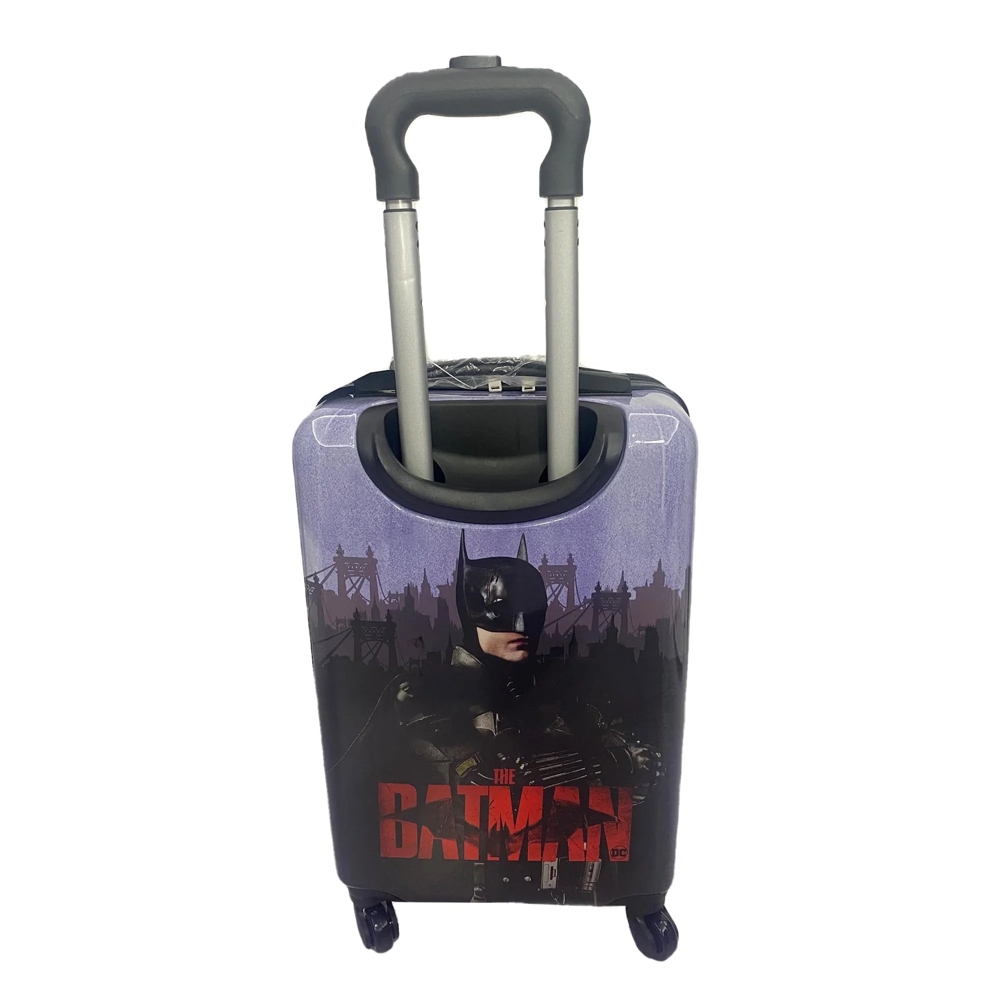 Fast Forward Batman Black Luggage 20 Inches Hardsided Tween Spinner Carry-On Travel Trolley Rolling Suitcase for Kids