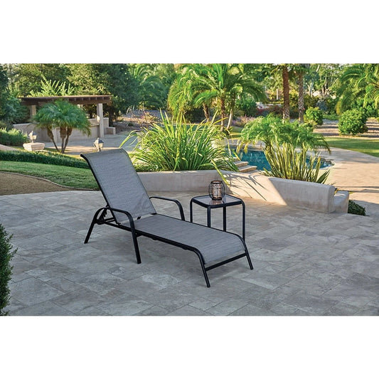 Living Accents 8048142 16 in. Roscoe Square Black Glass Side Table, Pack of 6