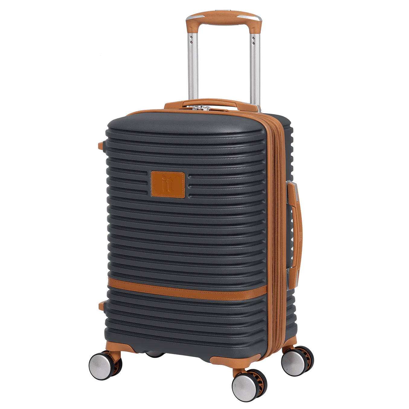 it luggage Replicating 21" Hardside Expandable Carry-on Spinner Luggage, Gray