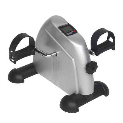 Ktaxon Portable Mini Bike Desk Exercise, Home Office Mini Peddle Bike with LCD Screen, 220 lb Maximum Weight (Silver)