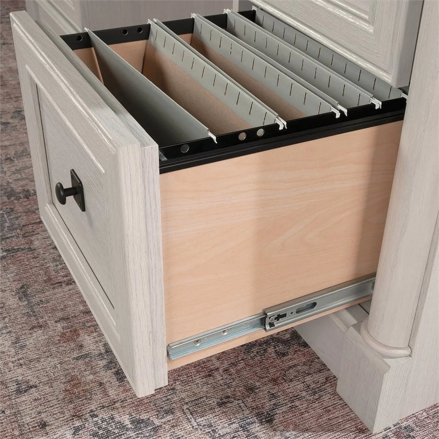 Sauder Palladia Executive Home Office Desk, Glacier Oak Finish