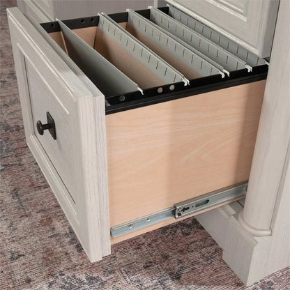 Sauder Palladia Executive Home Office Desk, Glacier Oak Finish