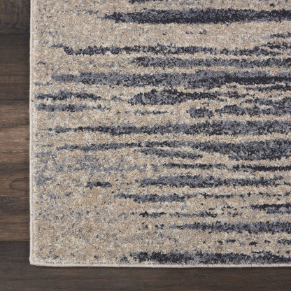 Nourison Moroccan Celebration Abstract Modern Area Rug 2'2" x 7'6" Runner Abstract 8' Runner Blue
