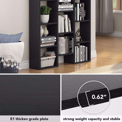 Tribesigns Modern Bookcase, 5-Shelf Storage Organizer Bookshelf with 14-Cube Display Book Shelf for Home Office, Living Room and Bedroom