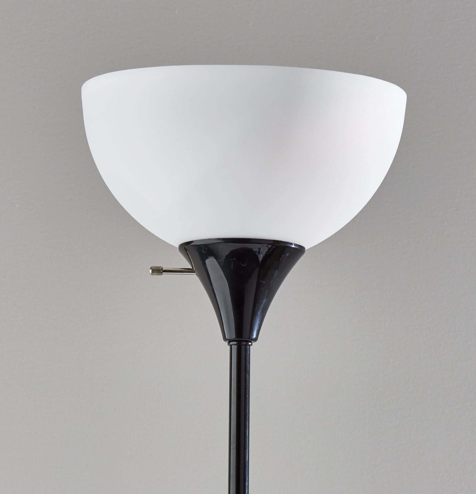 Mainstays 71" Floor Lamp, Black Plastic , Modern Styling for Young Adult Dorm or Adult Home Office.
