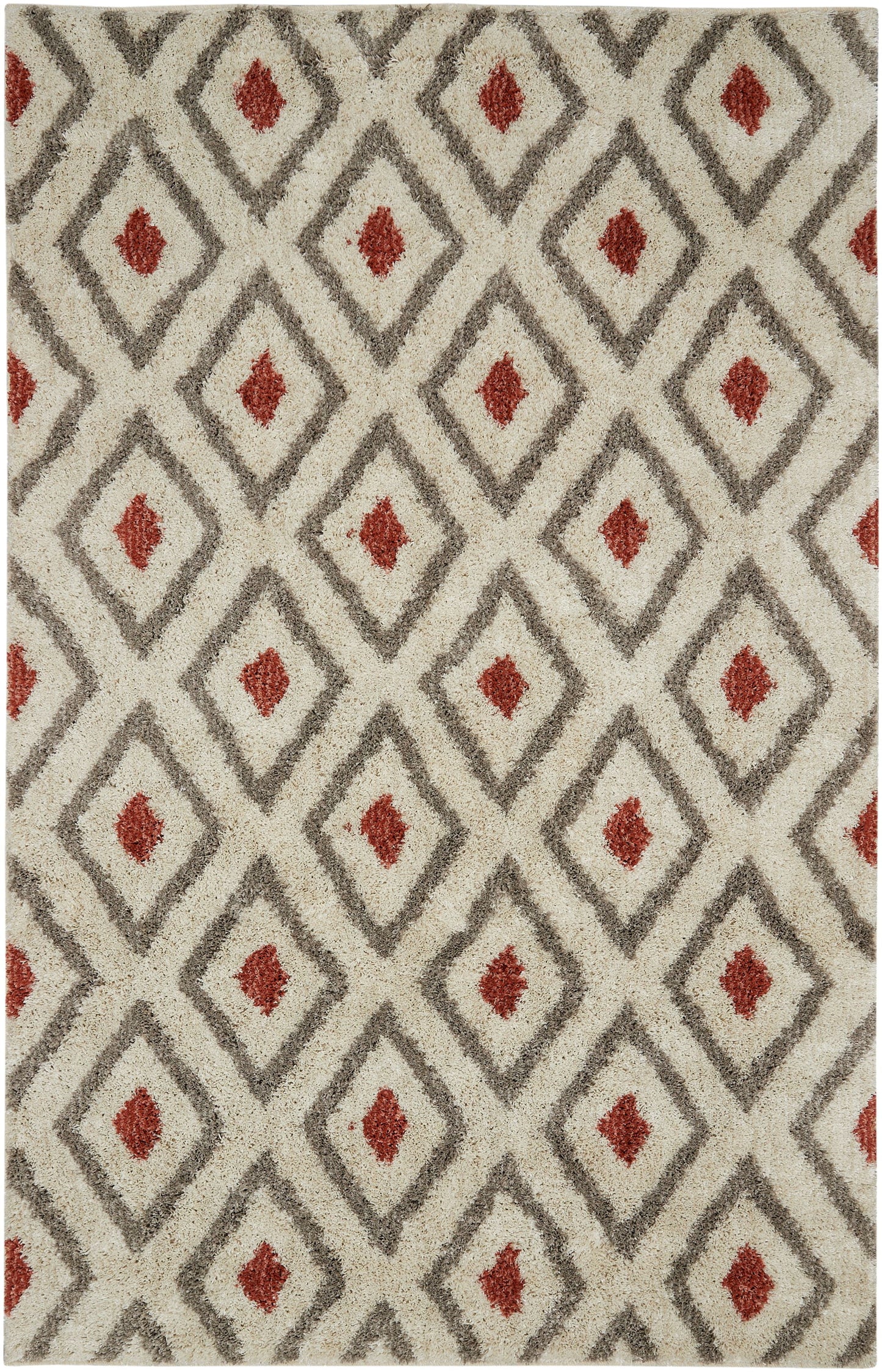 Mohawk Laguna Tribal Diamond Coral Area Rug, 5' x 8'