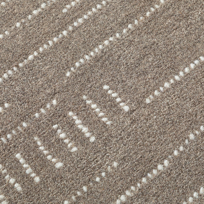 Obeetee Nomad Wool Area Rug Collection, Zen Coffee