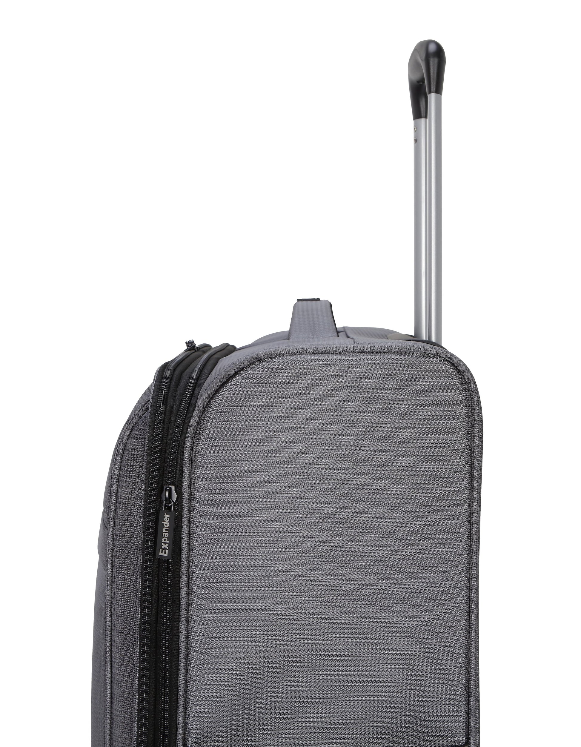 (3 pack) Protege Gravity Free 30" Softside Upright Luggage, Gray
