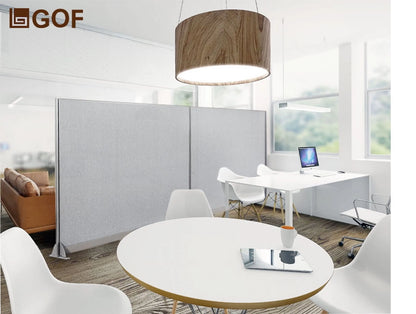GOF Wall Mounted Office Partition (24”W x 72”H) Privacy Screen, Room Divider, Commercial-Grade Fabric Panels