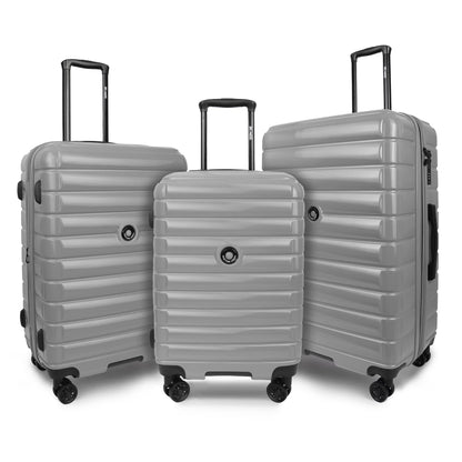 3 Piece Hardshell Luggage Set Expandable Hardside Suitcase with Spinner Wheels and TSA Lock, Lightweight Carry on and Checked Luggage 20" 25" 29", Yellow, LA13601