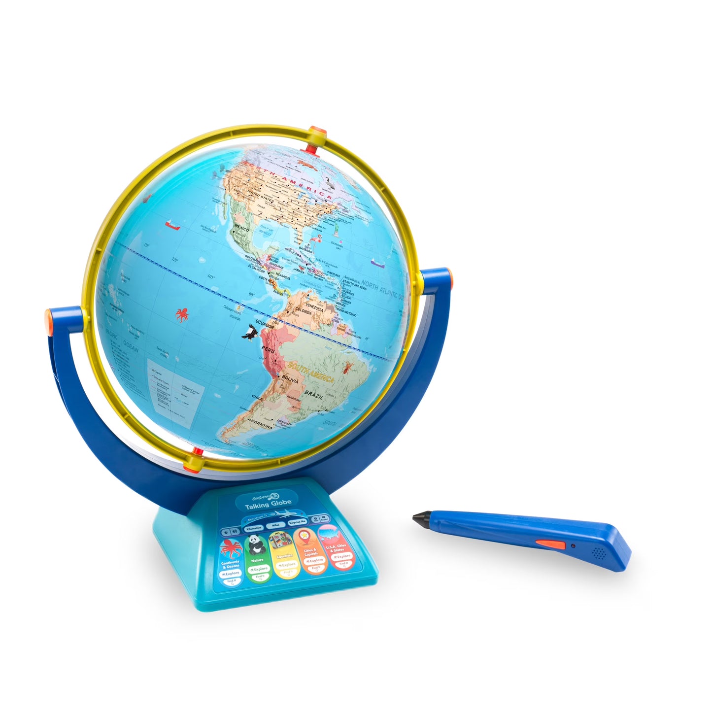 Educational Insights GeoSafari Jr. Talking Globe Featuring Bindi Irwin, Interactive Electronic Globe for Children Ages 4 Years and up