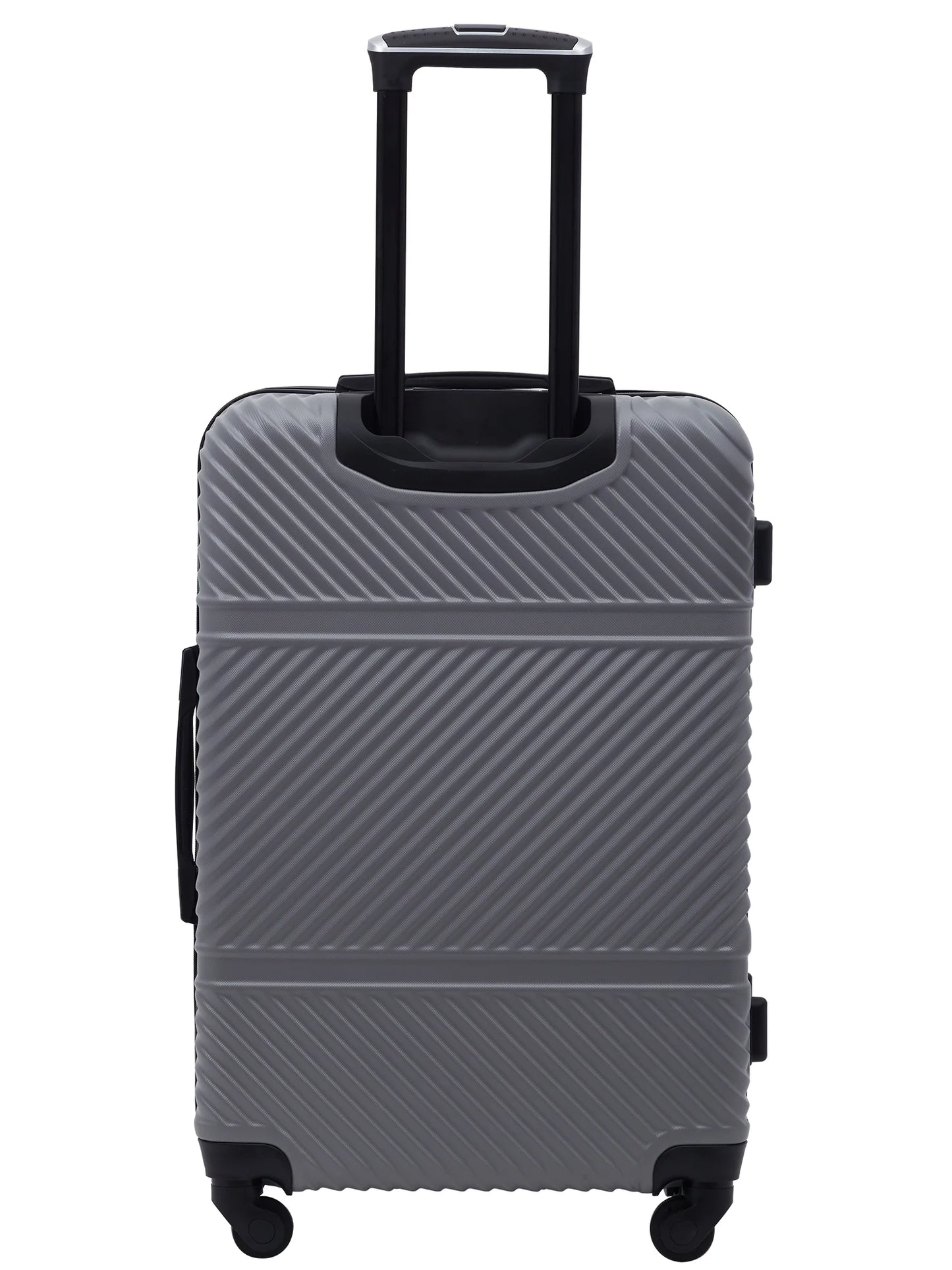 Wrangler 4 Pc. ABS Spinner Luggage Set with 20" & 25" Suitcases and Packing Cubes, Sharkskin