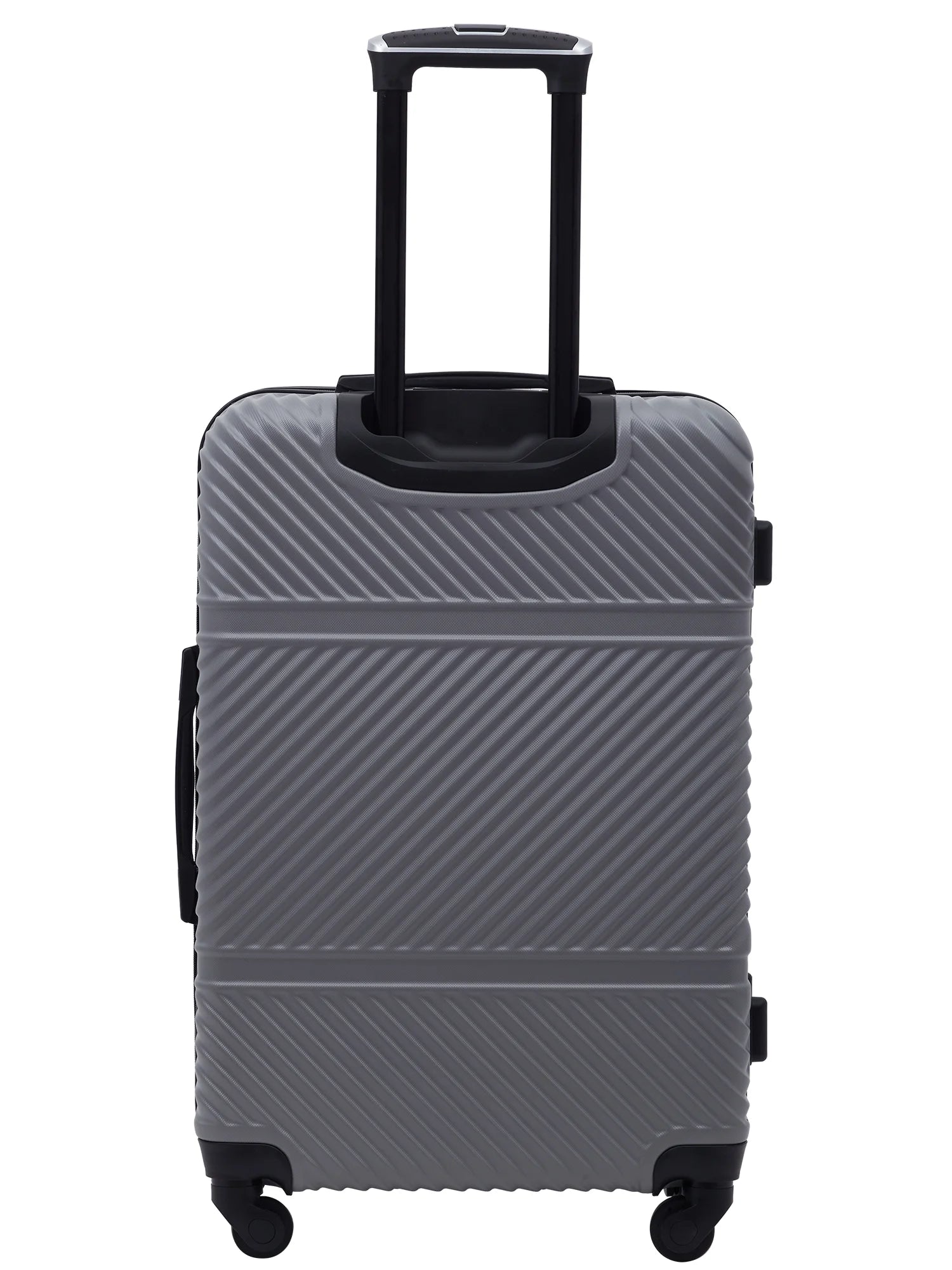Wrangler 4 Pc. ABS Spinner Luggage Set with 20" & 25" Suitcases and Packing Cubes, Sharkskin